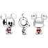 Charme Sterling Silber 925 Disney Mickey Mouse, Perle für Armband