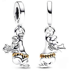 Charme Sterling Silber 925 Disney 100. jubiläumsbär Balu, Armband-Anhänger