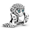Charme Sterling Silber 925 Affe, Symbol der Weisheit, Freiheit, Perle auf Armband Tier