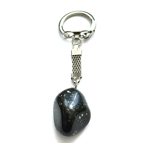 Epidot Troml-Anhänger Naturstein, ca. 10 cm, Herz-Heilstein