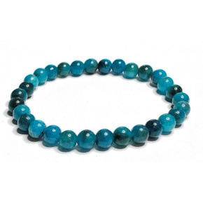 Apatit Armband elastisch Naturstein, Kugel 6 mm / 16 - 18 cm, Stein Realisierung Apatit Armband elastisch Naturstein, Kugel 6 mm / 16 - 18 cm, Stein Realisierung