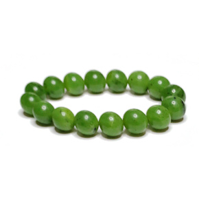 Jade-Armband elastisch Naturstein, Kugel 12 mm / 16 - 17 cm, Stein des Friedens Jade-Armband elastisch Naturstein, Kugel 12 mm / 16 - 17 cm, Stein des Friedens