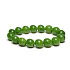 Jade-Armband elastisch Naturstein, Kugel 12 mm / 16 - 17 cm, Stein des Friedens