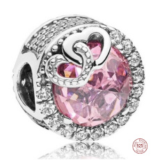 Sterling Silber 925 Glänzende Herz Perle Armband Liebe Sterling Silber 925 Glänzende Herz Perle Armband Liebe