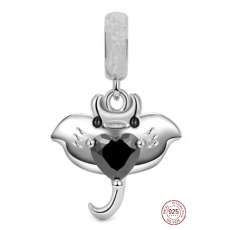Charms Sterling Silber 925 Manta, Tierarmband-Anhänger