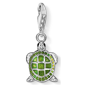 Charms Sterling Silber 925 Schildkröte, Karabinerverschluss Tierarmband Anhänger