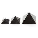 Shungit Pyramide große Basis Durchmesser 9 cm, Stein des Lebens