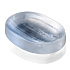 Selenit geschnitzt Natursteinschale oval 45 - 50 g, 45 - 50 x 70 - 75 mm, Engelsenergie
