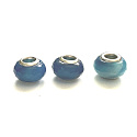 Achat blau facettiert Anhänger rund Naturstein 14 mm 1 Stück