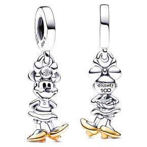 Charme Sterling Silber 925 Disney 100. minnie Mouse Jahrestag, Armband-Anhänger