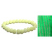 Jade Luminois Light Phosphoreszierend, gelbes Leuchten im Dunkeln, Armband elastisch Naturstein, Perle 8 mm / 16 - 17 cm