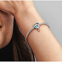 Charme Sterling Silber 925 Disney Lilo & Stitch - Ohana, Familie, Perle für Armband