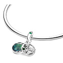 Charms Sterling Silber 925 Marvel Star Wars Yoda 2in1, Armband Anhänger