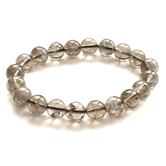 Azeztulite Kastanie Asai-Armband 10 - 11mm / 16 - 17 cm, Hochfrequenz-Energie