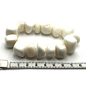 Scolecit Armband elastisch aus Naturstein, Steinchen ca. 1 cm, 6 mm / 16 - 17 cm, reinigender Stein