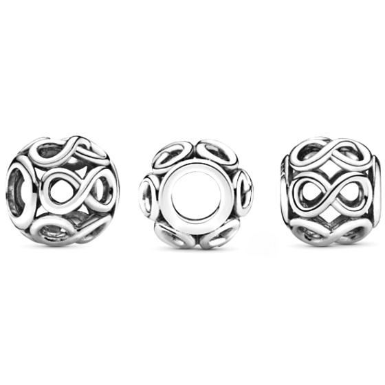 Charms Sterling Silber 925 Infinite Glow, Freundschaftsarmband Perle