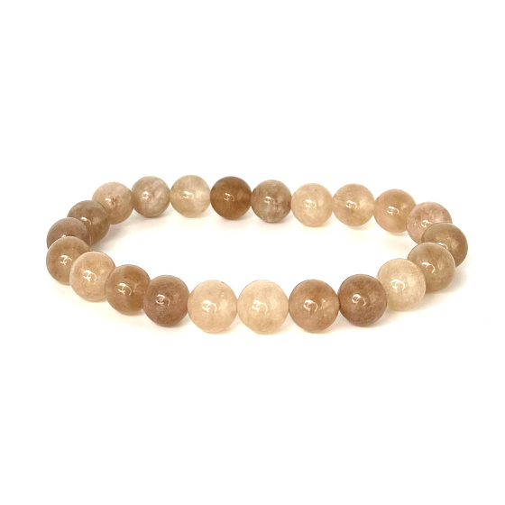 Turmalin-Armband elastischer Naturstein, Kugel 8 mm / 16 - 17 cm, Hüter der guten Laune