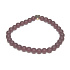Granat mattes Armband elastischer Naturstein, Kugel 6 mm / 16 - 17 cm, Stein des Feuers, der Liebe