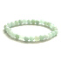 Jade Burmese Naturstein elastisches Armband, Kugel 6 mm / 16-17 cm, Stein des Friedens
