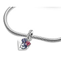 Sterling Silber 925 Blume Umschlag, Liebesarmband-Anhänger