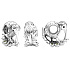 Charm Sterling Silber 925 Kiwi und Farn, Neuseeland-Symbol, Perle auf Reise-Armband