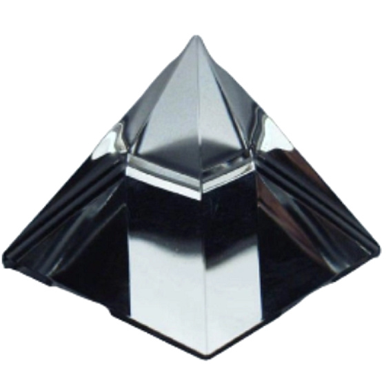 Kristallglas Pyramide glatt 40 mm - Briefbeschwerer, Geschenkbox