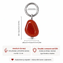 Roter Aventurin – Mini-Anhänger aus Naturstein ca. 0,8–1,2 cm, goldfarbene Ausführung | Talisman für Energie und Mut
