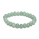 Jadeite Burmese grün Armband elastisch Naturstein, Kugel 8 mm / 16 - 17 cm