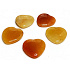 Avanturin orange Hmatka, heilender Edelstein in Form eines Herzens Naturstein 3 cm 1 Stück, Stein des Glücks und des Wohlstandes