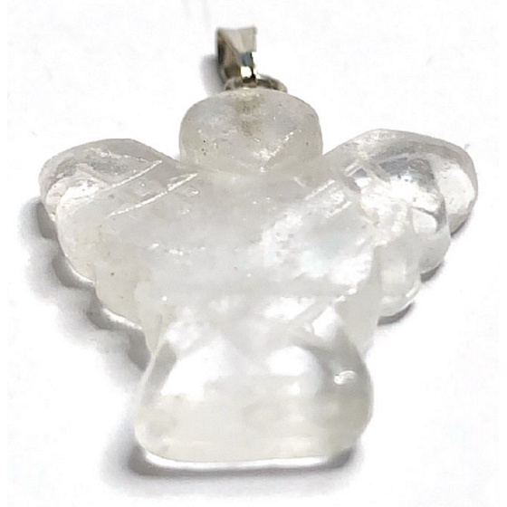 Kristall Engel Schutzengel Anhänger Naturstein handgeschliffen 3 cm 1 Stück, Stein Steine