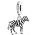Charm Sterlingsilber 925 Zebra Pferd im Pyjama, Anhänger für Armband Tier