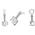 Sterling Silber 925 Marvel The Avengers, Thors Hammer, Armband-Anhänger