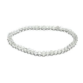 Kristall Armband elastisch facettiert Naturstein 3mm / 16 - 17cm, Stein der Steine