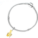 Charms Sterling Silber 925 Banane, Essen und Trinken Armband Anhänger
