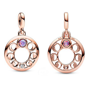 Charms Sterling Silber 925 Mondphase - Mini Medaillon, Armband Anhänger, Weltraum Charms Sterling Silber 925 Mondphase - Mini Medaillon, Armband Anhänger, Weltraum