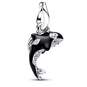 Charm Orca „Free as the Ocean“ – Anhänger der Freiheit, Stärke und des Ozeans, für ein Meeresarmband