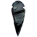 Obsidian-Anhänger Pfeil Naturstein 3,8-5 cm, Stein der Rettung