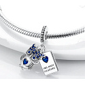Charms Sterling Silber 925 Clever Owl - Lesen, Tierarmband Anhänger
