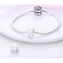 Sterling Silber 925 Sterling Silber Zahn Perle Armband Symbol