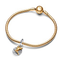 Charme Sterling Silber 925 Disney 100. anniversary Tinker Bell Starry Night - Freuen Sie sich auf die Rückkehr ins Nimmerland, Armbandanhänger