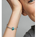 Charm Freunde für immer aus facettiertem Glas – Perle für Armband, Freundschaft