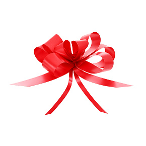 Cockade Band Kordelzug dekorativ rot 50 cm