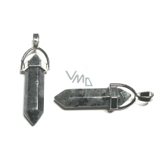 Labradorit Pendel Sechseck-Anhänger Naturstein 41 x 13 mm, Stein der Wandlung Labradorit Pendel Sechseck-Anhänger Naturstein 41 x 13 mm, Stein der Wandlung
