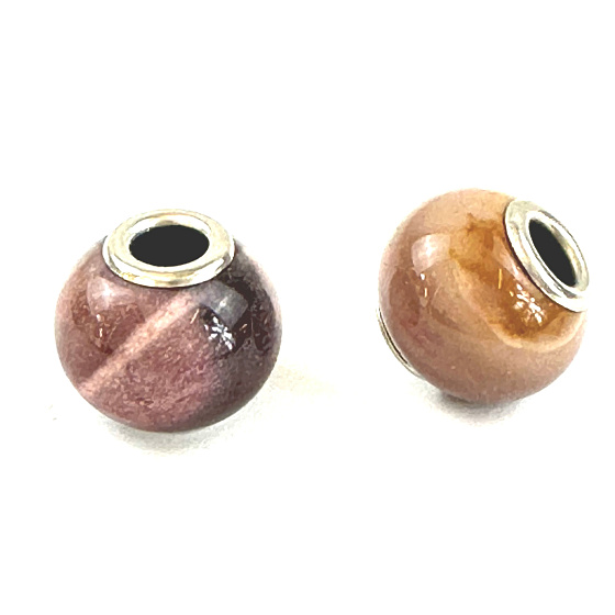 Achat Perle rund Naturstein 14 mm, Loch 4,2 mm 1 Stück