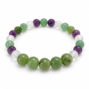 Armband mit Geschichte – Ich wünsche dir Kraft und Gesundheit, natürliche Mineralien, Kugel 8 mm / Handgelenk 16–18 cm Armband mit Geschichte – Ich wünsche dir Kraft und Gesundheit, natürliche Mineralien, Kugel 8 mm / Handgelenk 16–18 cm