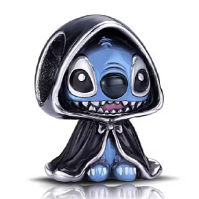 Charm Disney Lilo & Stitch – Halloween-Stitch in schwarzem Umhang | Anhänger für Armband, Film