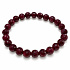 Facettiertes Rubinarmband Königliches Feuer, Naturstein, Kugeln 7,8–8,5 mm / 16–17 cm | Armband der Leidenschaft, des Mutes und des Überflusses, AAA