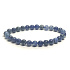 Sodalith-Armband elastisch Naturstein, Kugel 6 mm / 16 - 17 cm, Stein Kommunikation