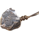 Tigerauge Rohstein Halskette verstellbare Größe, ca. 3 x 2,5 cm, Sonne und Erde Stein, bringt Glück und Reichtum