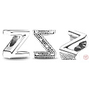Sterling Silber 925 Alphabet Buchstabe Z, Perle für Armband
